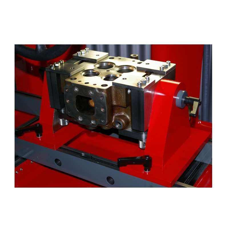 Soporte inclinado rojo para Rectificadora de Asientos de Válvula Serdi