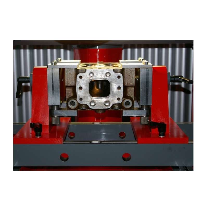 Soporte inclinado rojo para Rectificadora de Asientos de Válvula Serdi