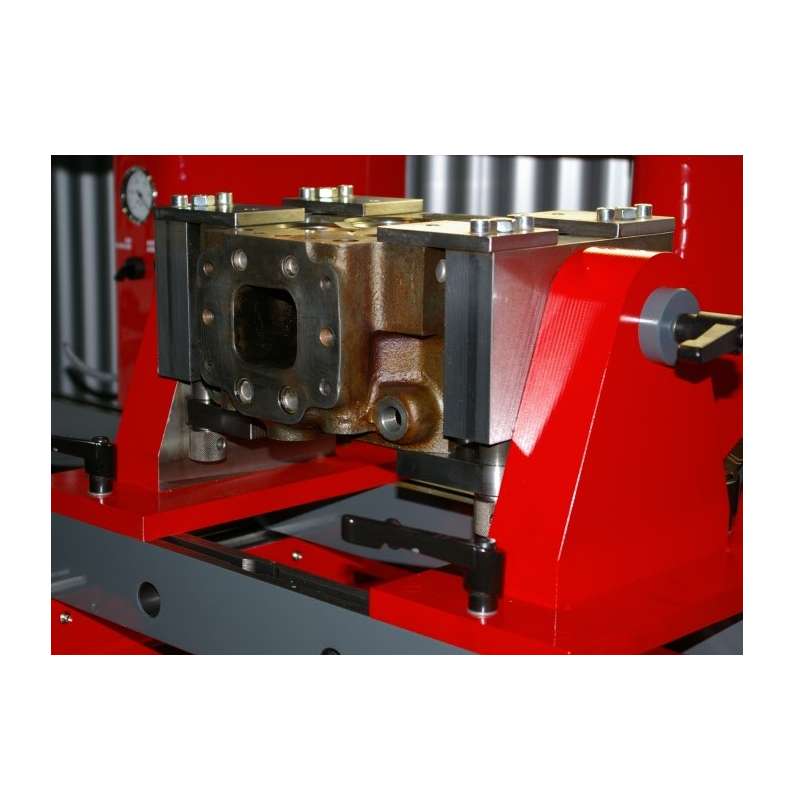 Soporte inclinado rojo para Rectificadora de Asientos de Válvula Serdi